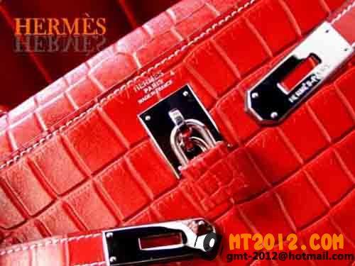 エルメススーパーコピー HERMES ケリー ハンドバッグ シルバー金具レッドHR3506